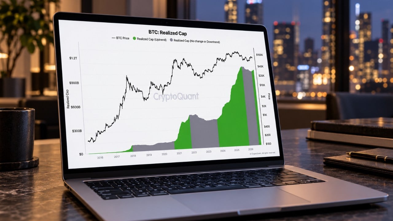 CryptoQuant chart showing capital flow signals