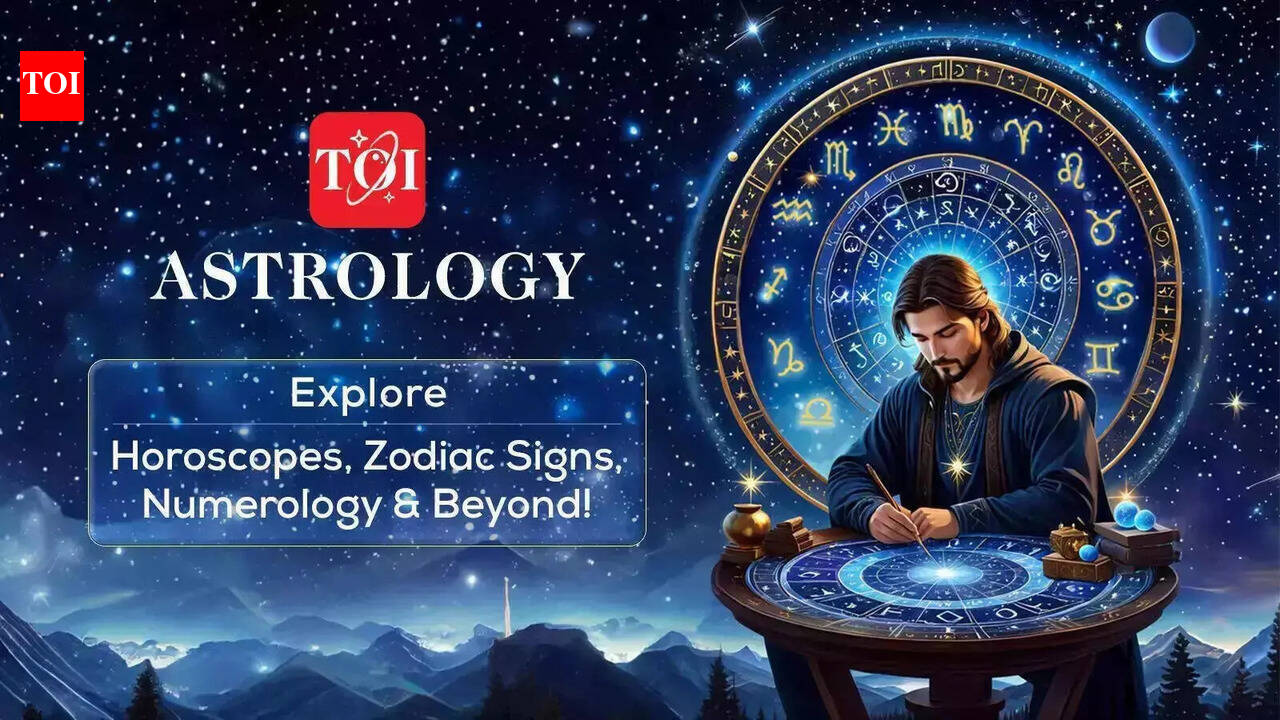 Daily astrological forecast illustration from Times of India