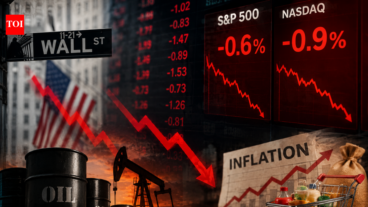 Article from The Times of India reporting on the May 12 decline in the New York stock market