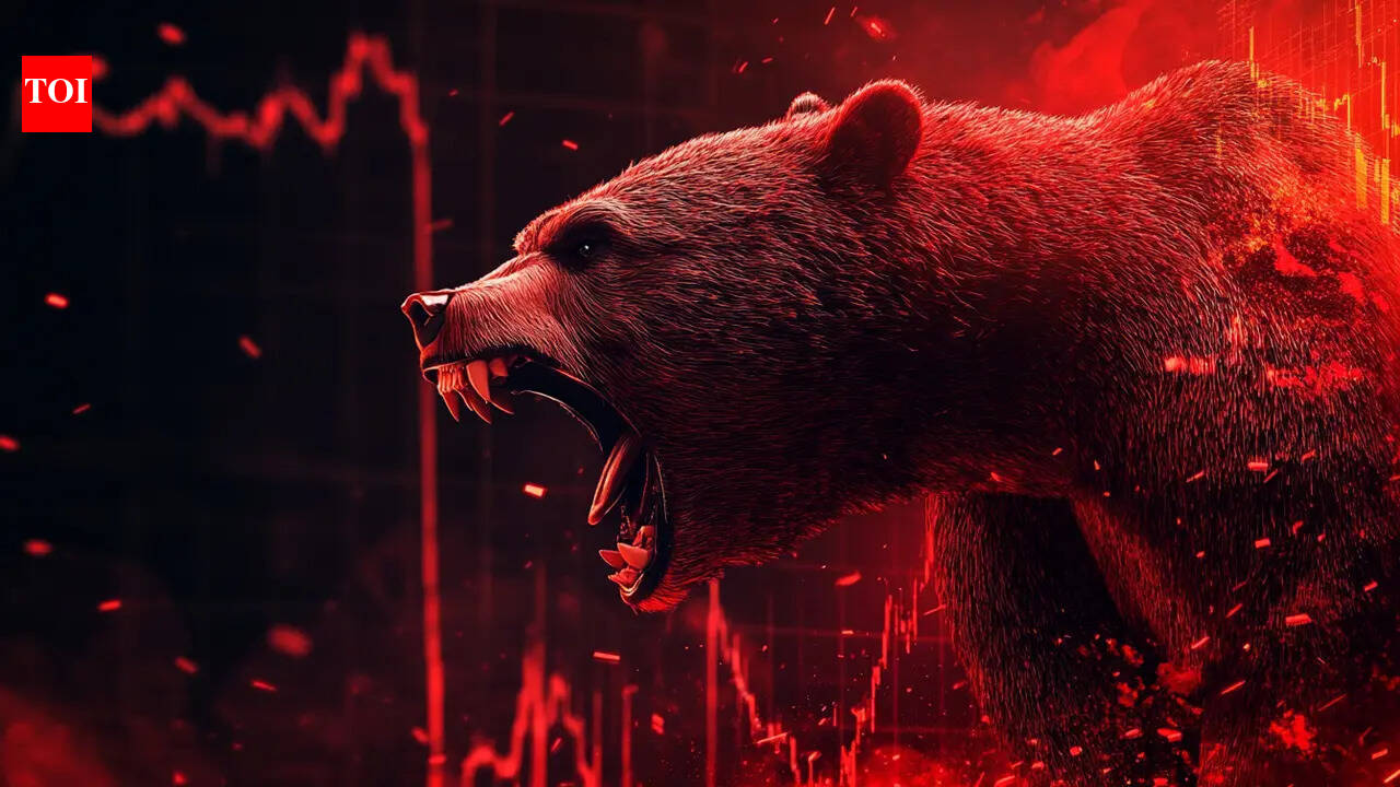 Chart showing market decline