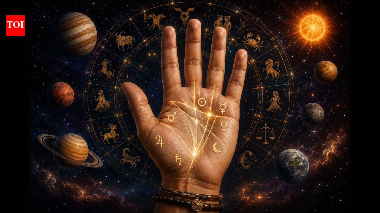 Palmistry and Astrology Concept