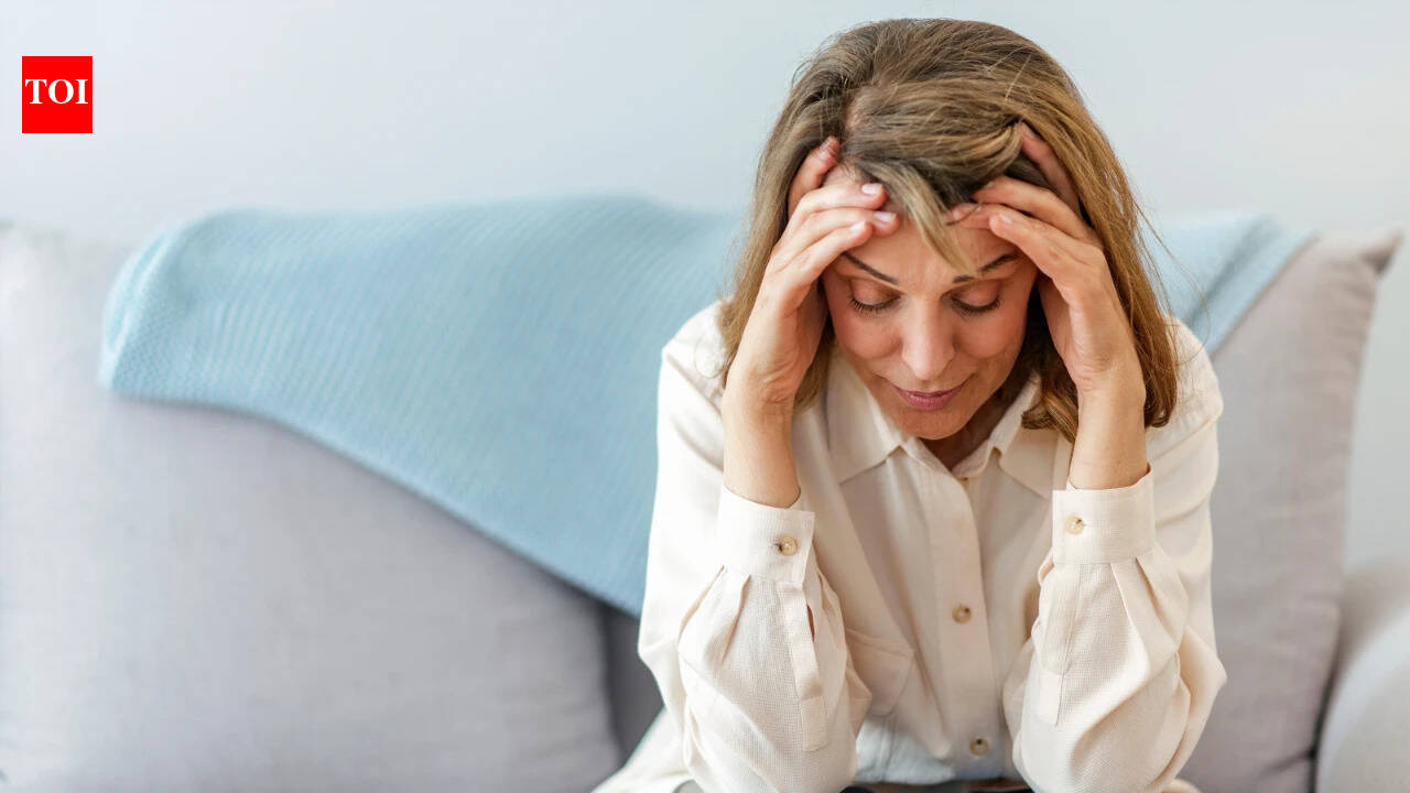 Illustration of women discussing menopause symptoms for awareness