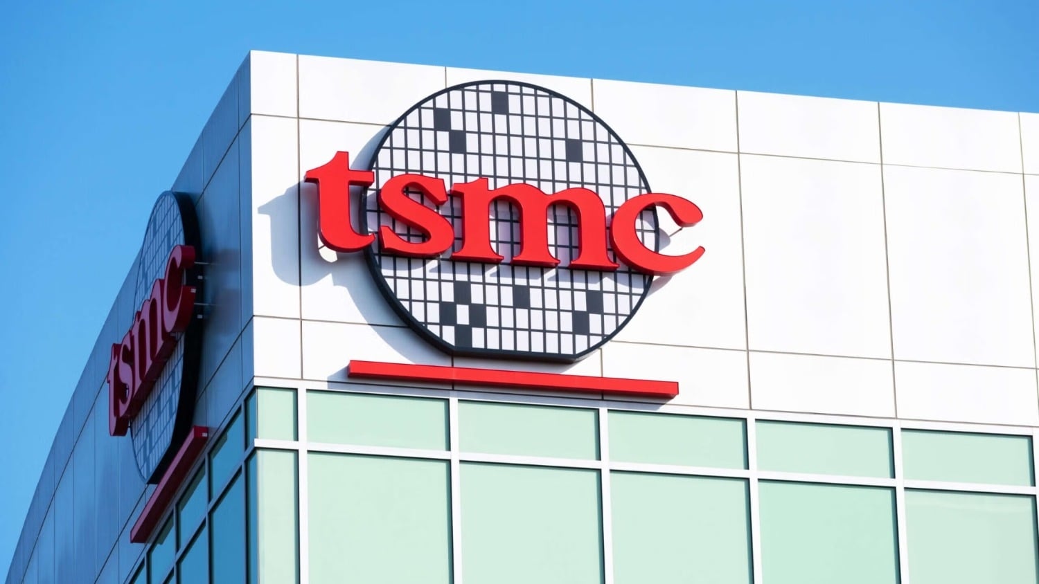 TSMC logo on a building