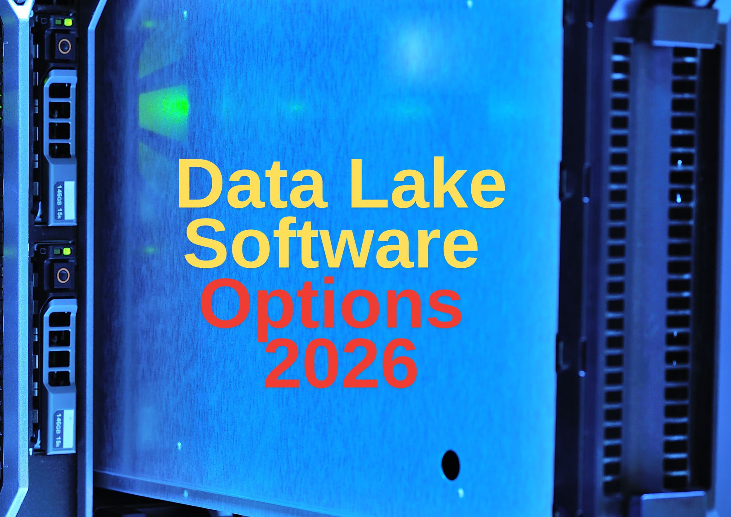 Modern data lake software options overview graphic