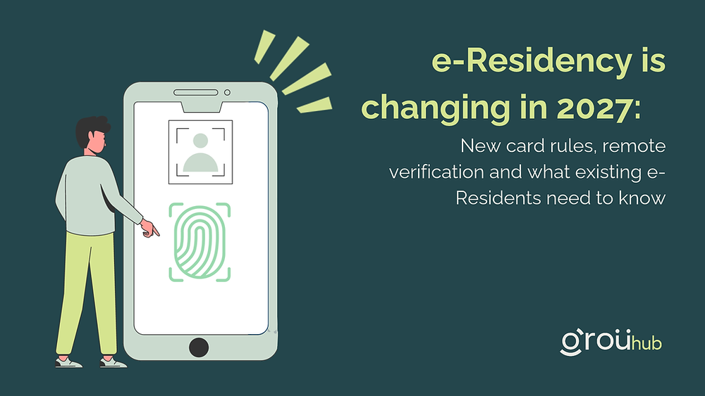 Infographic about 2027 e-Residency changes