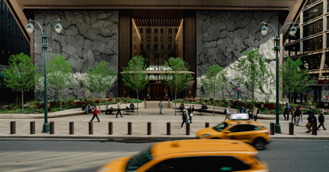 Maya Lin's nature-inspired artwork installed in connection with a new Manhattan skyscraper