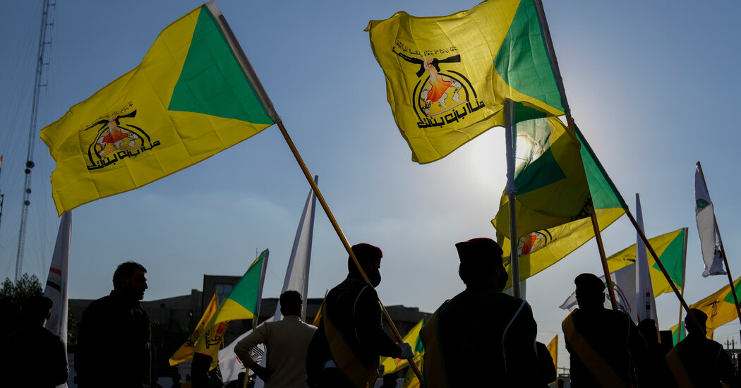 Image from New York Times coverage on Iranian proxy concerns