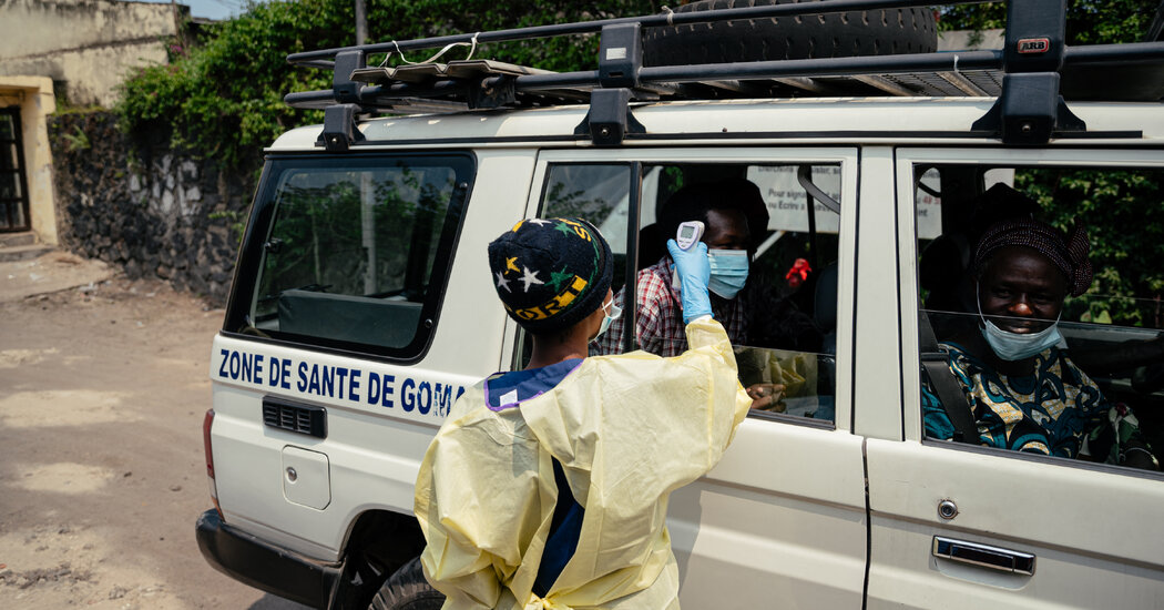 Ebola outbreak DRC and Uganda reported case count chart