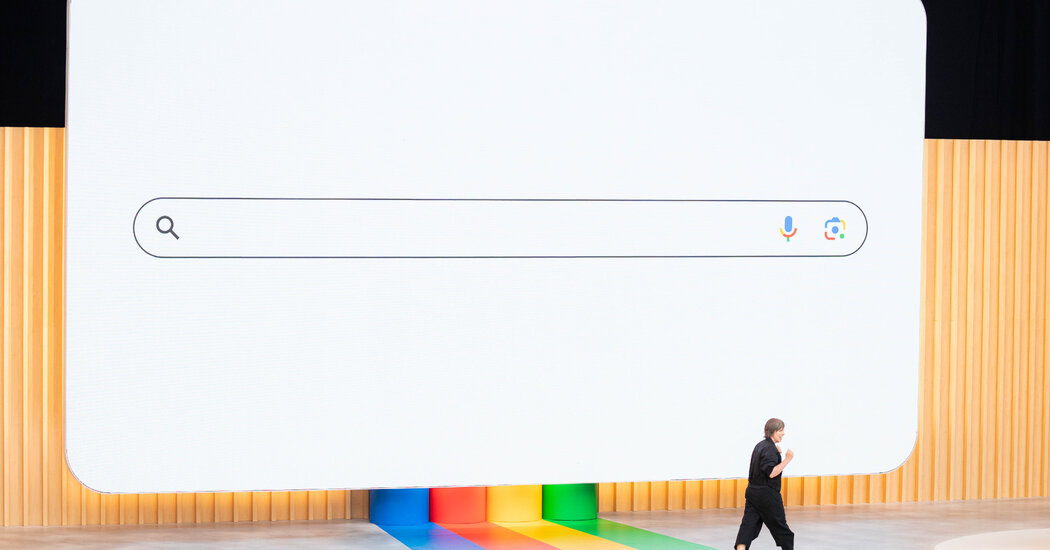 Google's AI-powered search bar redesign