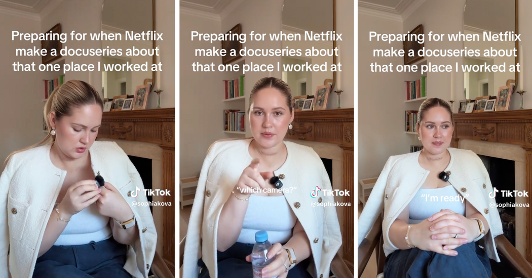 Screenshot of Netflix documentary TikTok trend