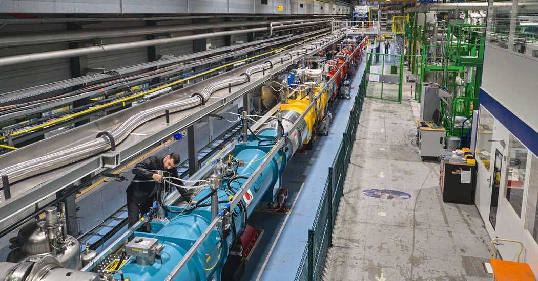 CERN's Large Hadron Collider during reconstruction work