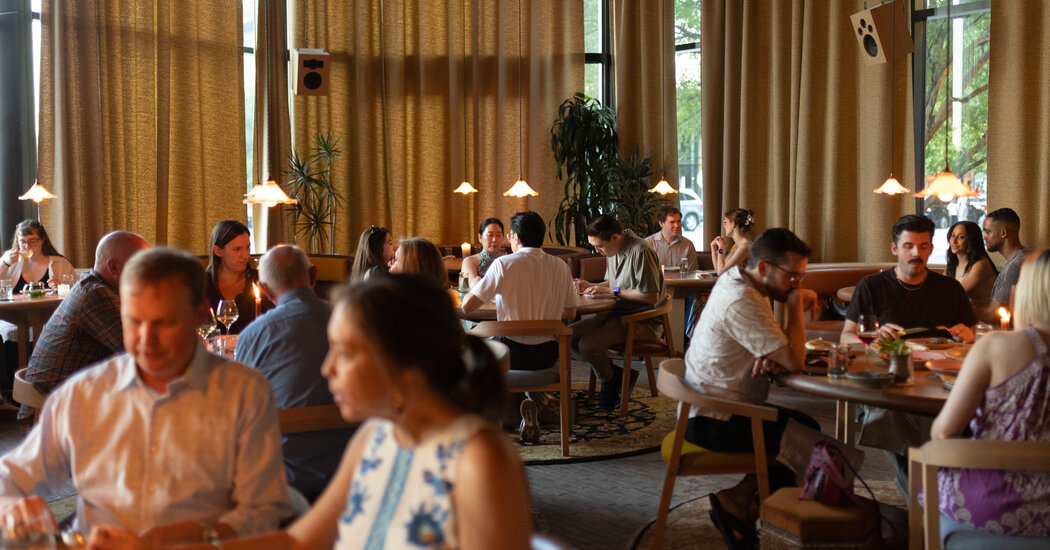 Cover image from NYT's piece on the dining trends chefs are seeing in 2026, featuring chefs from its 50 favorite restaurants list