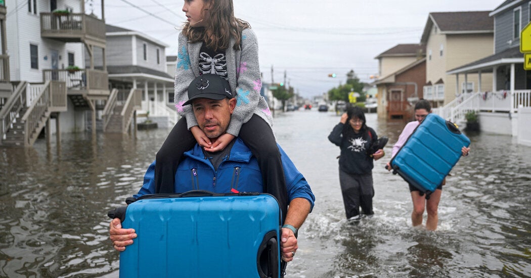 Coastal flooding during the Northeast storm