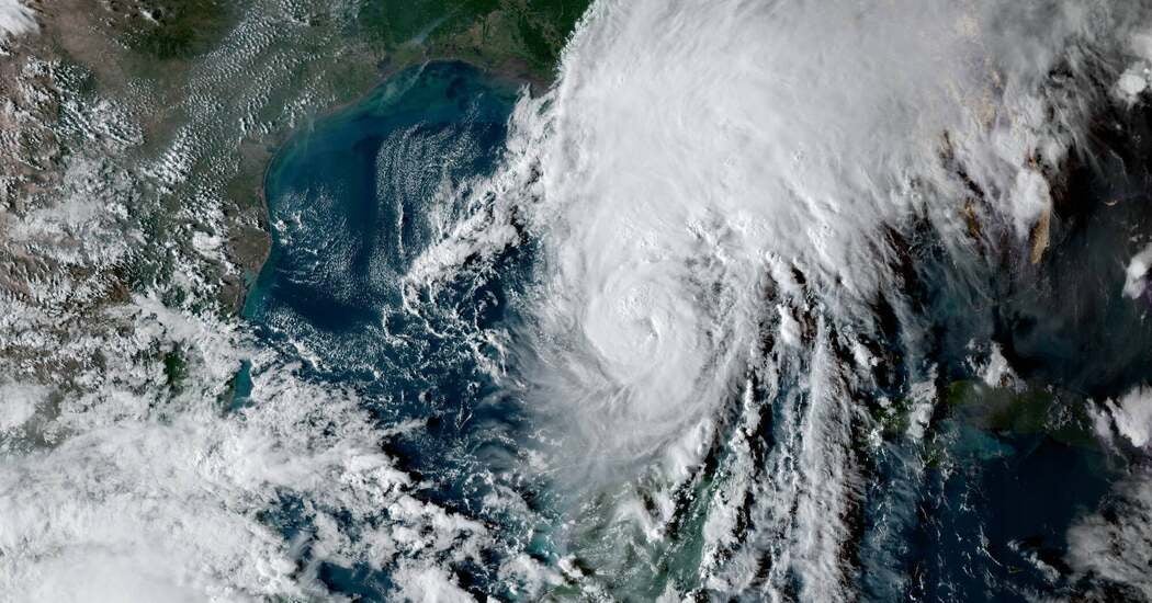 Satellite imagery of Hurricane Isaias intensifying over the Gulf