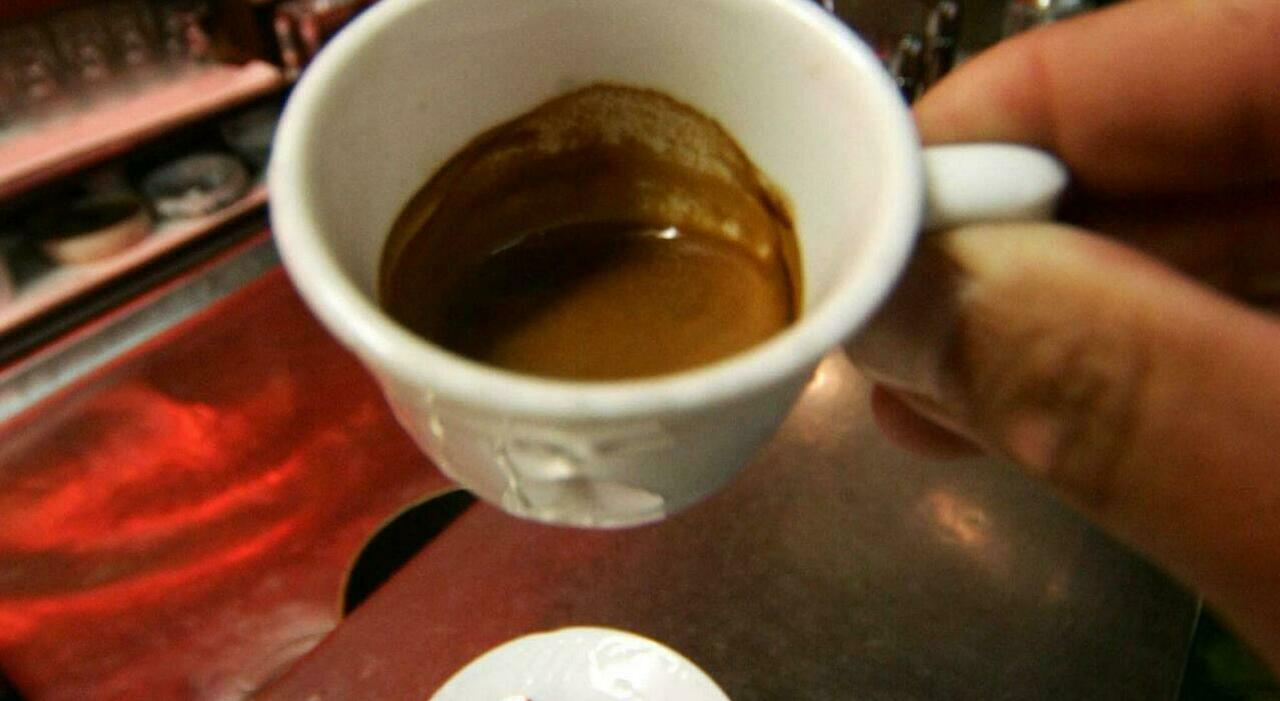Map of Italy showing coffee price variations