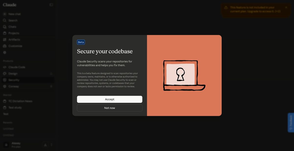 Mythos 1 Claude Security 대시보드 스크린샷