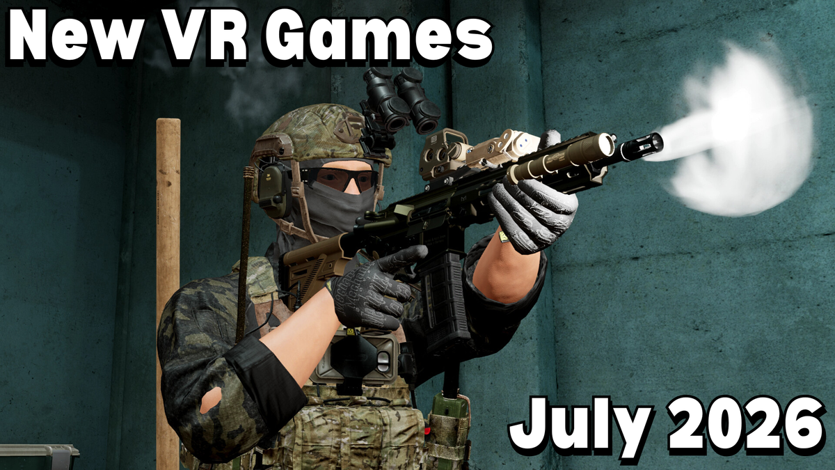 July 2026 VR games showcase featuring multiple upcoming releases across platforms