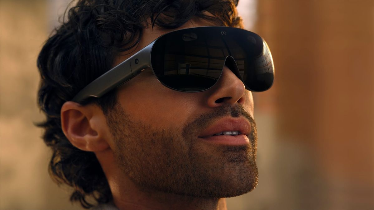 Meta VR Glasses close-up lifestyle shot, Connect 2026