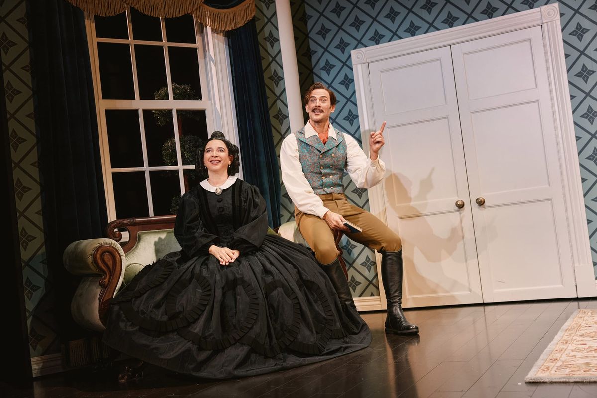 Maya Rudolph and Cheyenne Jackson in Oh, Mary! on Broadway