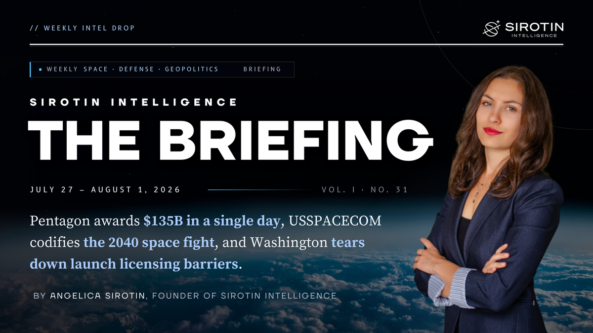 Pentagon mega-contract announcement briefing banner
