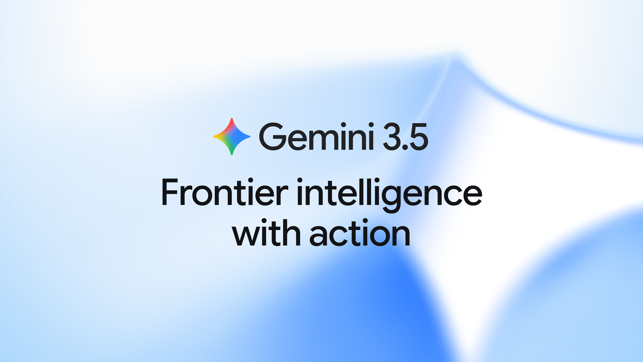 Gemini 3.5 announcement banner from Google Blog
