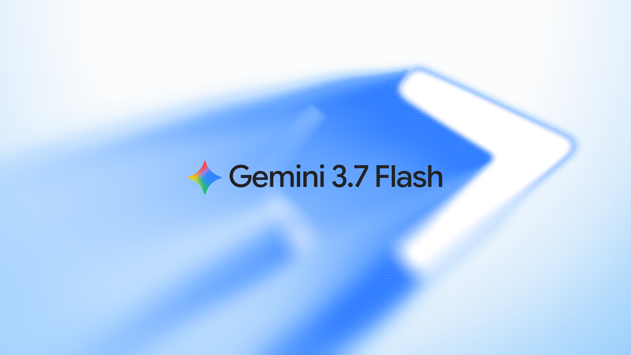 Gemini 3.7 Flash promotional banner