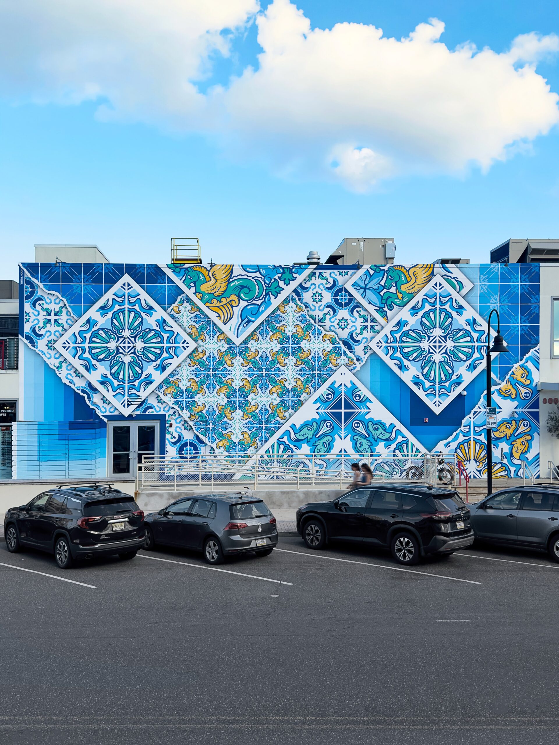 Add Fuel's "Carnival Nautical" mural at Asbury Park's First Avenue Pavilion