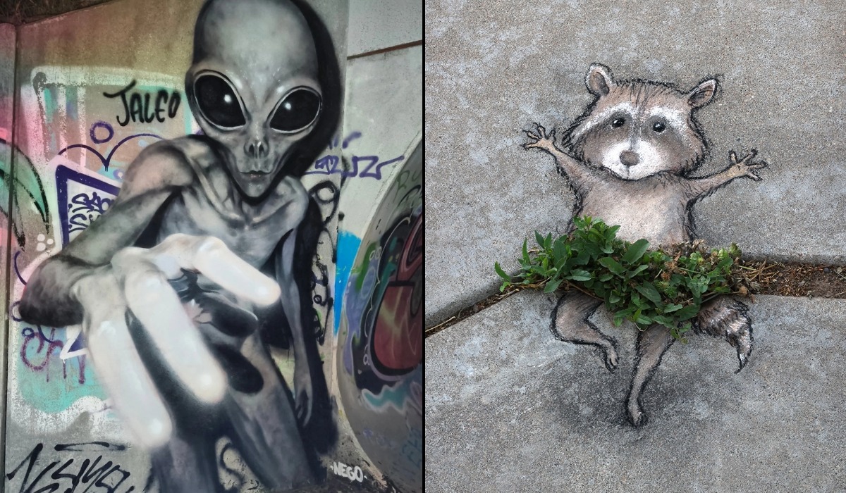 A new collection of street art and murals from around the world, including ZABOU's flower-and-skull work in London