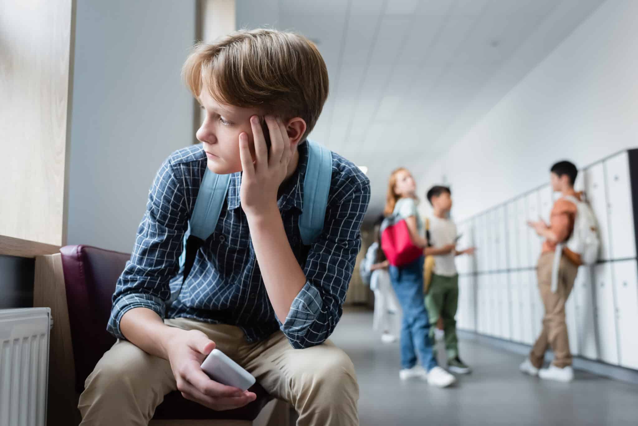 School-aged child representing youth mental health research