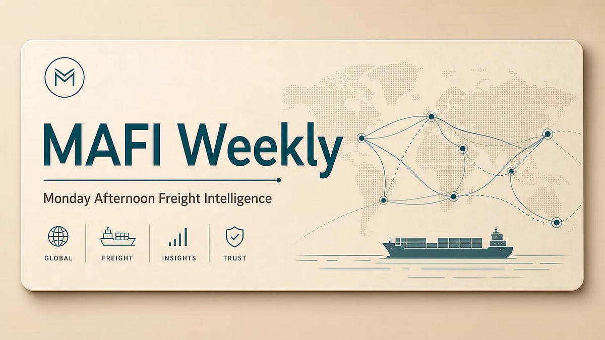 Freight intelligence chart showing market trends