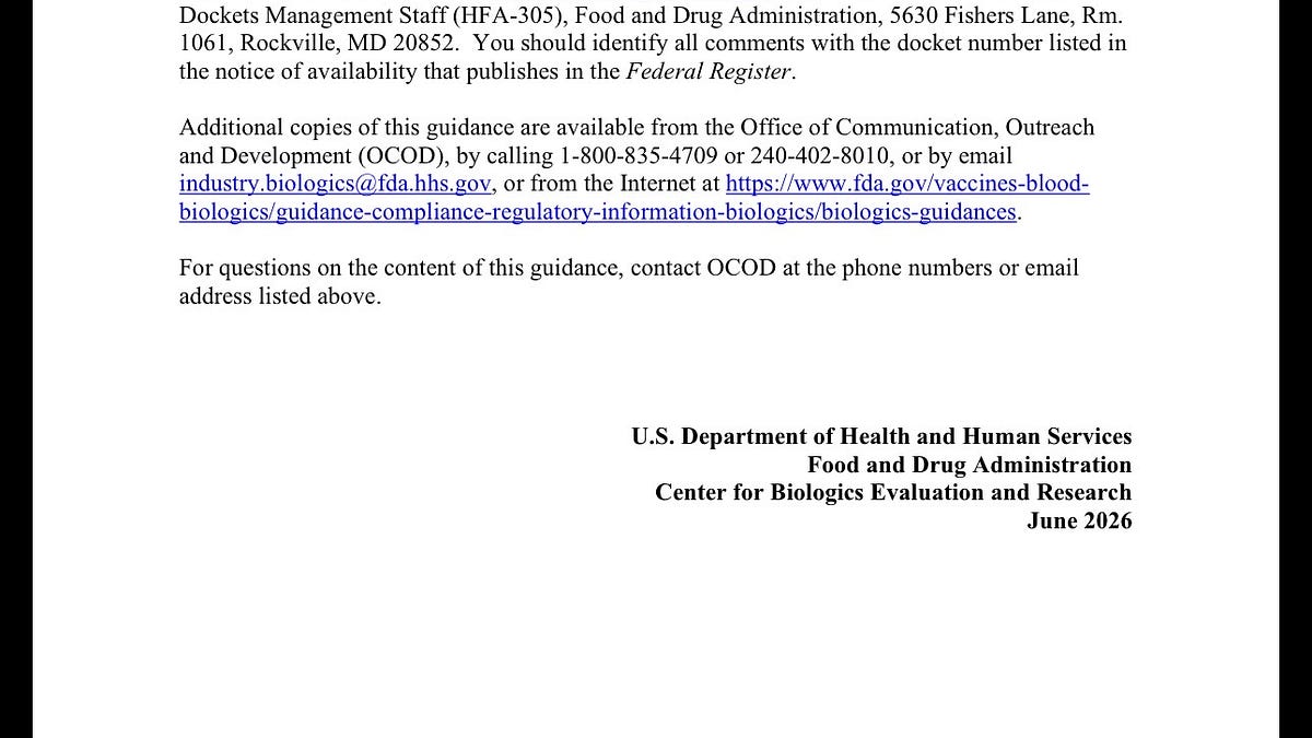 FDA regulatory document on gene therapy data sharing