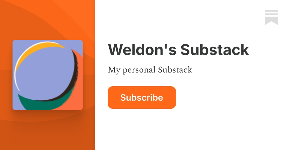 Weldon Turner Substack newsletter cover image