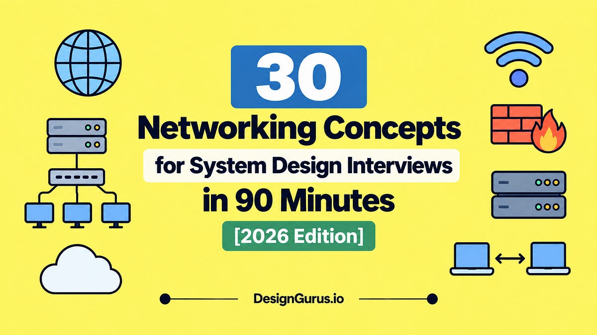 30 Networking Concepts for System Design Interviews 대표 이미지