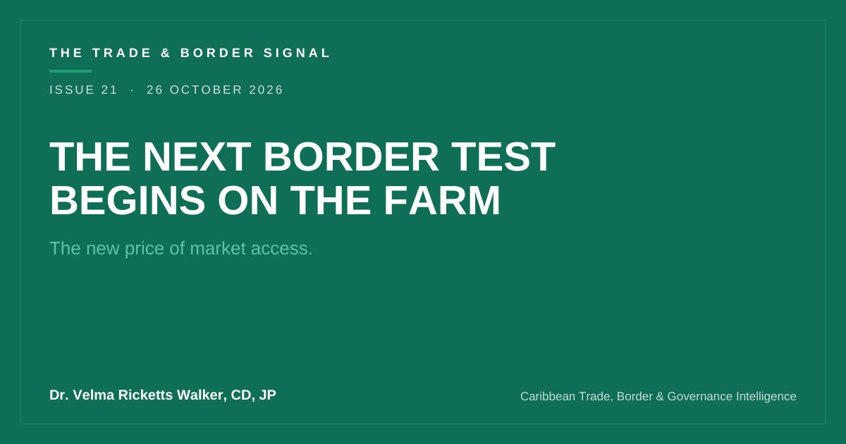 Illustration regarding trade and border signals or market access costs