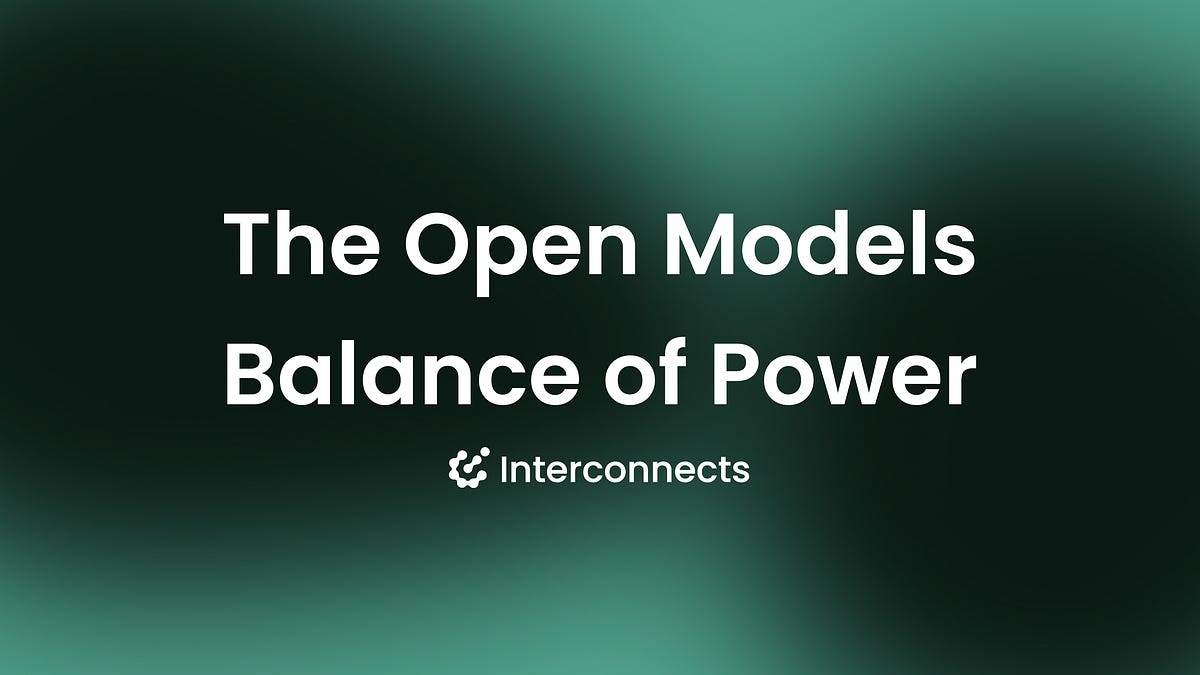 Illustration accompanying Interconnects' testimony on the open-model balance of power