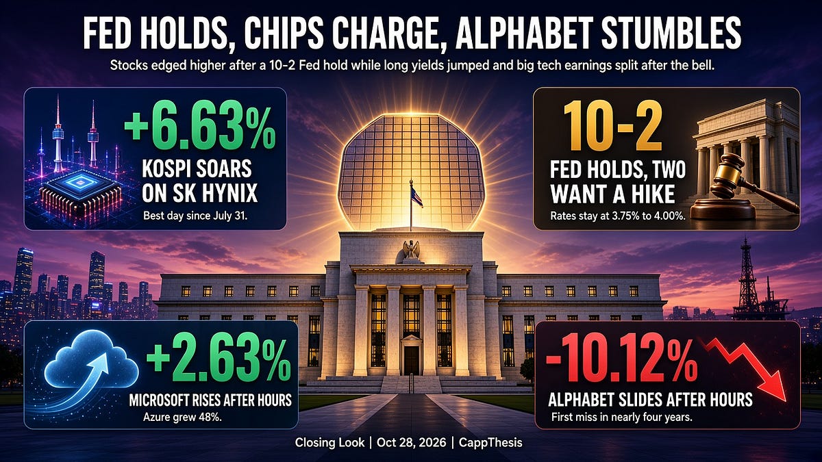 Fed Rate Freeze and US Market Close Status Image