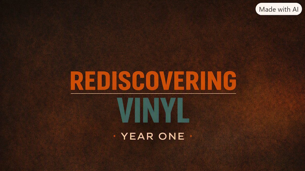 Cover art from Rediscovering Vinyl Substack article discussing modern collecting challenges