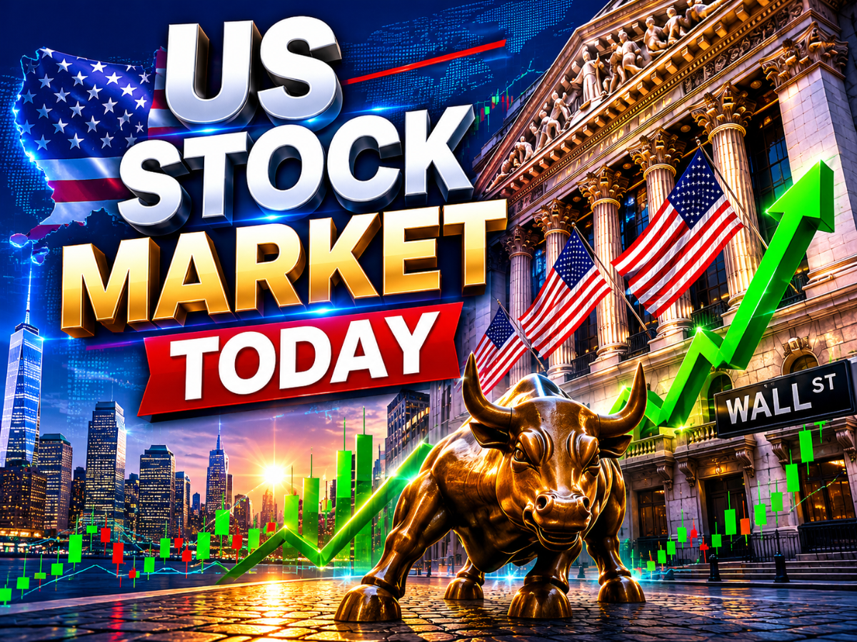 US stock market trading screen