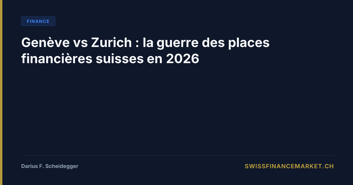 Zurich vs Geneva Financial Centers
