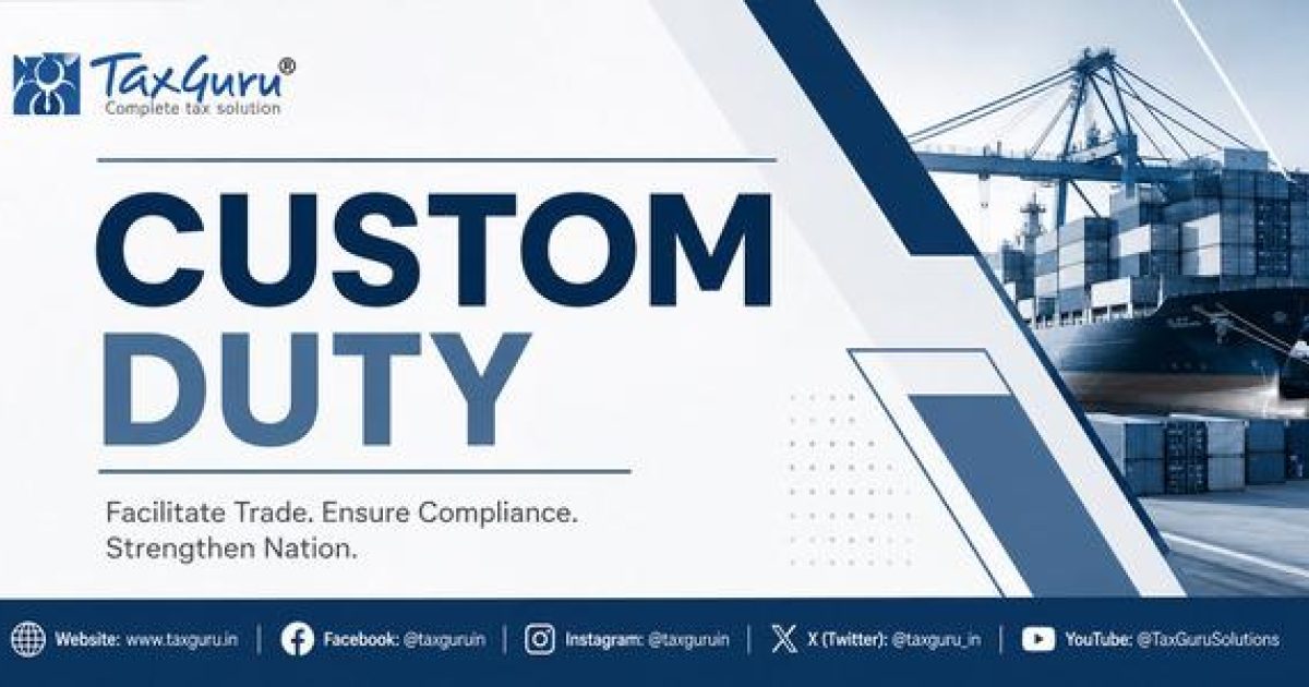 CBIC Customs Tariff Revision