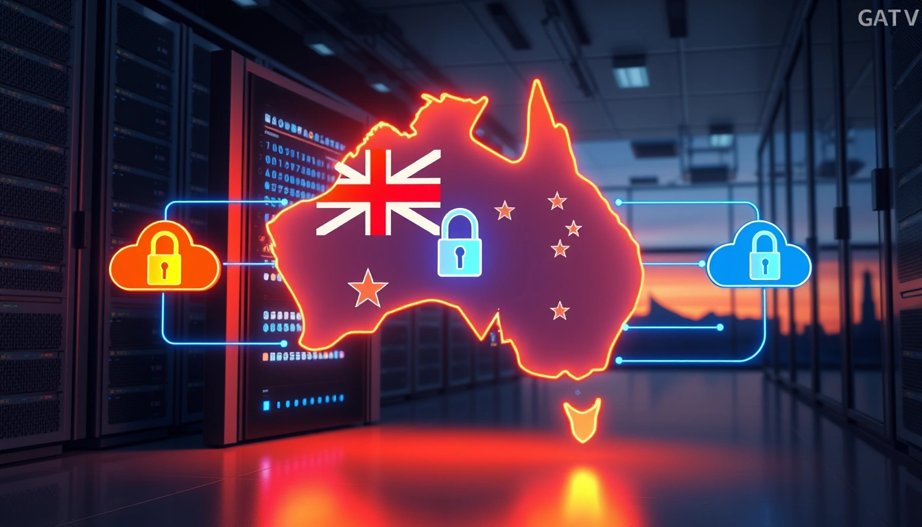 Map illustrating cloud market shifts in Australia