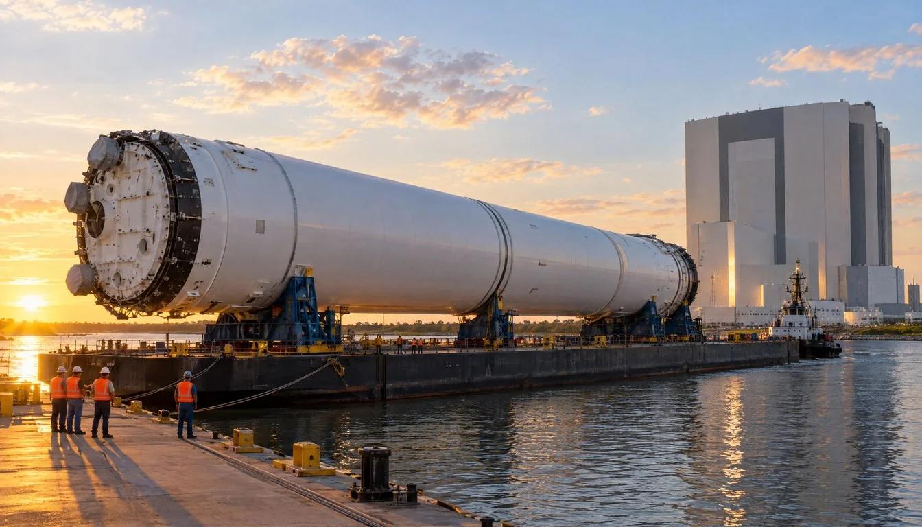 Artemis III Core Stage at Kennedy Space Center