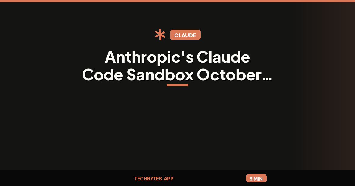 Claude Code Sandbox