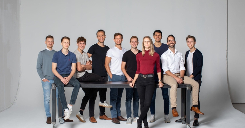 FINN team discussing unicorn status achievement at AI agent startup