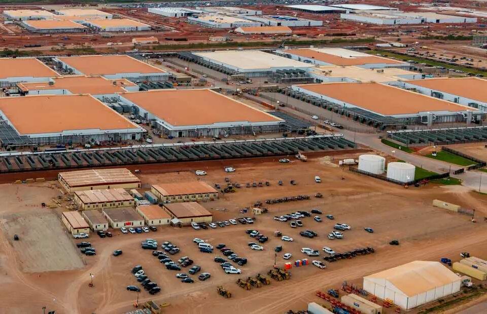 Data center construction site illustrating the AI infrastructure boom