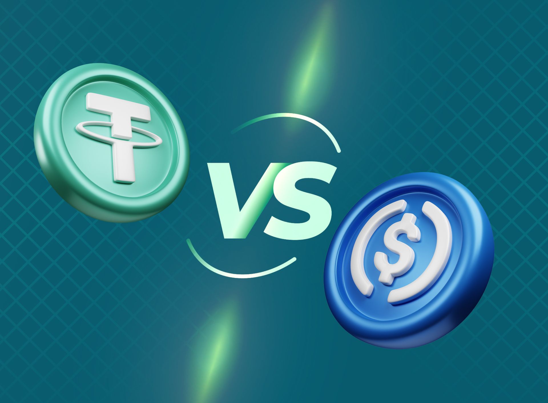 USDT vs USDC comparison chart