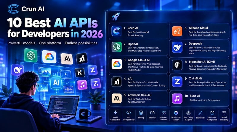 10 Best AI APIs for Developers in 2026