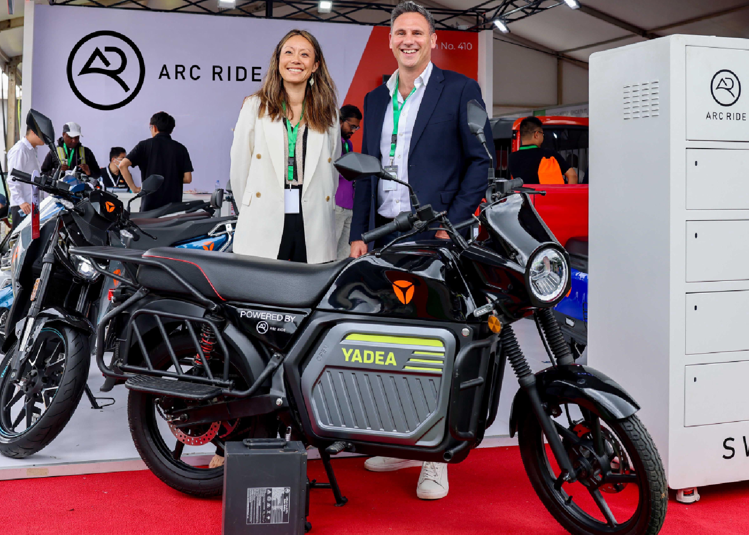 Illustration accompanying Techweez’s report on ARC Ride’s battery-swapping funding round
