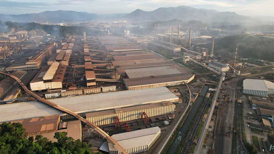 Image of Indonesian nickel smelter operations affected by drought