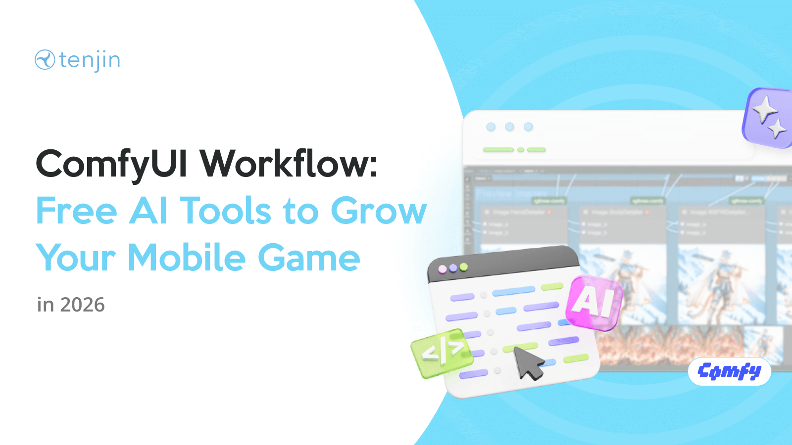 ComfyUI Workflow guide thumbnail from Tenjin blog